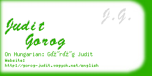 judit gorog business card
